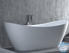 Ванна из искусственного камня Salini Noemi Bassa 185x78 (материал sapirit, белый глянцевый)