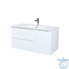 Тумба с умывальником, подвесная, 100 см, белая, Edifice, IDDIS, EDI10W1i95K