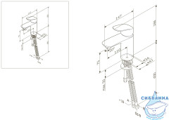 Смеситель для раковины AM.PM Like F8093016 (без донного клапана) (хром)