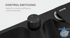 Душевая система Gappo G2495-5 250 1 режим (черный матовый)