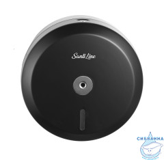  Центральный выдвижной диспенсер для бумаги SantiLine SL-8015 (черный матовый)