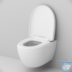 Унитаз подвесной AM.PM Awe C111738WH (без сиденья) (белый глянец)