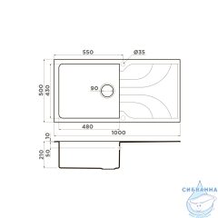 Кухонная мойка Omoikiri Yasugata 100-BL черный