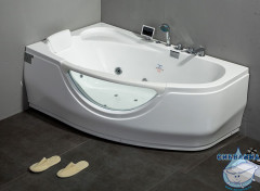 Акриовая ванна Gemy G9046 K L 161х96 с гидромассажем