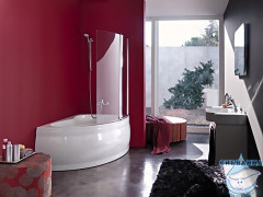 Акриловая ванна Kolpa San Quat Romeo L 155х100 с каркасом 