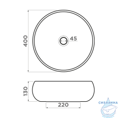 Раковина на столешницу 40 см Omoikiri Fumico-NU 4972079