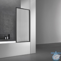 Шторка для ванны Vincea 70х140 профиль черный, стекло рифленое VSB-41700FLB