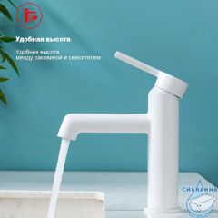 Смеситель для раковины Raglo R20.10.08 (белый матовый)