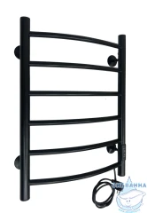 Полотенцесушитель электрический Санприз Классик П6 40х60 (черный матовый) (подключение универсальное)