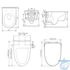 Унитаз подвесной AM.PM Func C8F1702SC с сиденьем Soft Close (микролифт)