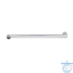 Излив для смесителя, ванна, плоский, нерж. сталь, 350 мм, поворотный, хром, IDDIS, 995F35C2SM