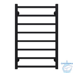 Полотенцесушитель водяной Terminus Ватикан П8 50х80 (нижнее подключение) (черный матовый)