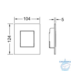 Кнопка смыва TECEnow Urinal 9242403 (черный глянцевый)