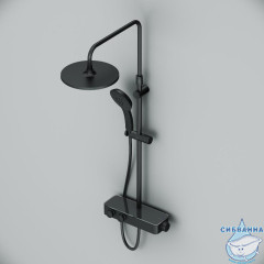 Душевая система AM.PM Inspire V2.0 F0750A422 1 режим (черный матовый)