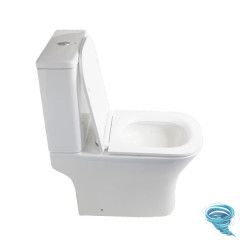Унитаз напольный безободковый со смывом торнадо Calypso CS4852UQ-OK с бачком и сиденьем Soft Close (микролифт)