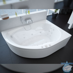 Акриловая ванна Aquatek Вирго L 150х100 с каркасом