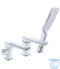 Смеситель для ванны на борт Lemark Allegro LM5945CW с душевым гарнитуром