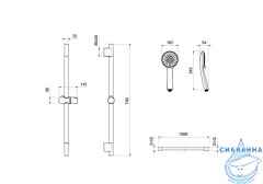 Душевой гарнитур Aquatek Бетта 3 режима AQ2017CR 