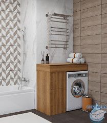 Полотенцесушитель электрический Indigo Brace Lux П8 с полкой (с таймером) 40х70 хром (с возможностью скрытого подключения, подключение R/L)