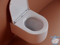 Унитаз подвесной безободковый Ceramicanova Ulma Rimless CN4006 с сиденьем быстросъемным Soft Close (микролифт)