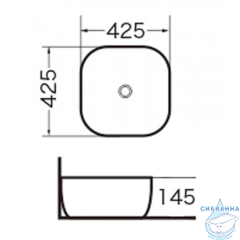 Раковина на столешницу 43 см Grossman GR-3019