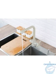 Смеситель кухни Frap F4352-20 (бежевый)