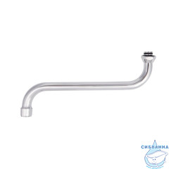 Излив для смесителя, кухня, S-образный, нерж. сталь, 253х160 мм, поворотный, хром, IDDIS, 995S25C5SM