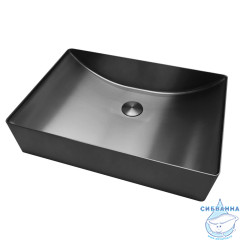 Раковина накладная ABBER Wasser Kreis AF2403GM оружейная сталь