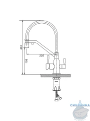 Смеситель для кухни Raglo R81.62.06 (черный)