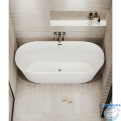 Акриловая ванна Grossman Forta GR-27021M 170X75 с каркасом (белый матовый)