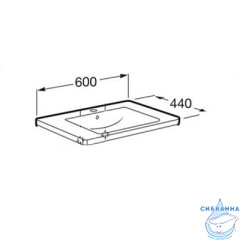 Мебельная раковина Roca Gap 60 327472000