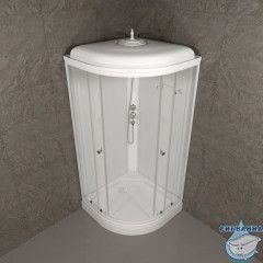 Душевая кабина Тритон Ультра 90x90 профиль белый, стекло прозрачное Щ0000061843