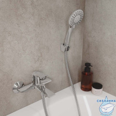 Смеситель для ванны, глянцевый хром, Azure, Milardo, AZUSB00M02