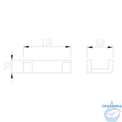 Крючок ABBER Westen AA1750G 