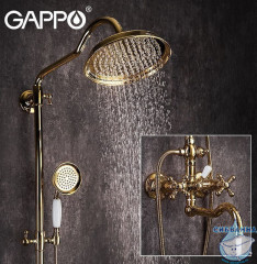 Душевая система Gappo G2489-6 220 1 режим (глянцевое золото)