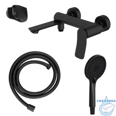 Смеситель для ванны Azario Escaro AZ-K3074B (черный матовый)