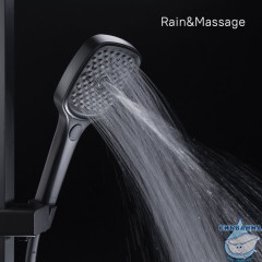 Лейка для душа, черная, Slide, IDDIS, SLI3F0Bi18