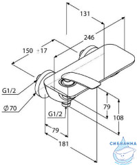 Смеситель для душа Kludi Balance 527109175