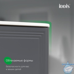 Тумба с умывальником, подвесная, 100 см, темно-серый, Oxford Neo, IDDIS, OXN10D0i95K подходит умыв. 0101000i28