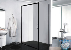 Душевое ограждение Encanto Belloblack 120x80 см профиль черный, стекло прозрачное ES120.3101B (без поддона)