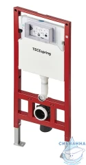 Инсталляция для унитазов Tece TECEspring S401104 с панелью смыва (черный матовый)
