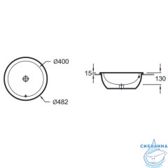 Раковина встраиваемая 48 см Jacob Delafon Vox EYL102-00