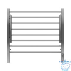 Полотенцесушитель электрический Terminus Горизонт П8 60х60 (с возможностью скрытого подключения, подключение справа) (хром)