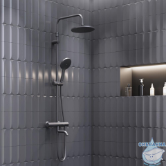 Душевая система Damixa Jupiter 977810300 (черный матовый)