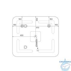 Зеркало Iddis Зеркало 80 см ЗЛП108 ЗЛП107