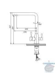 Смеситель для кухни Raglo R81.61.06 (черный)