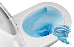 Унитаз напольный безободковый со смывом торнадо Azario Berton с бачком и сиденьем Soft Close (микролифт) AZ-6093