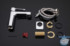 Смеситель для раковины Gappo G1002-2 (без донного клапана) (хром)