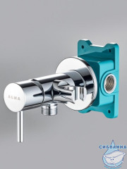 Встраиваемый смеситель с гигиеническим душем ALMAes Benito AL-859-01 (хром)