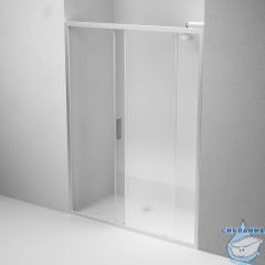 Дверь в нишу AM.PM GemW90G-150-1-195MT 150 см профиль хром, стекло прозрачно